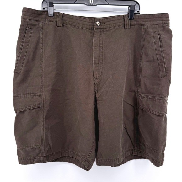 Tommy Bahama Other - Tommy Bahama Relax Cargo Shorts Mens 42‎ Brown Tencel Cotton Utility Casual
